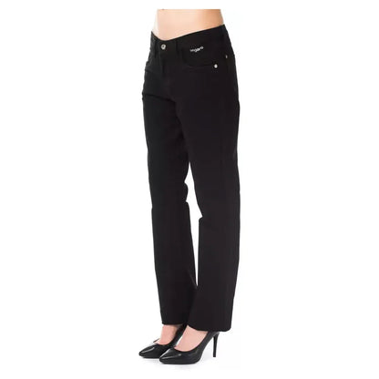 Ungaro Fever Black Cotton Women's Pants Ungaro Fever