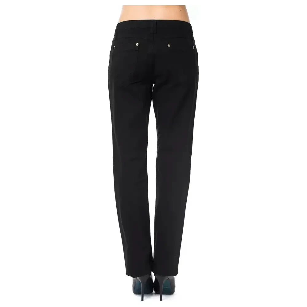 Ungaro Fever Black Cotton Women's Pants Ungaro Fever