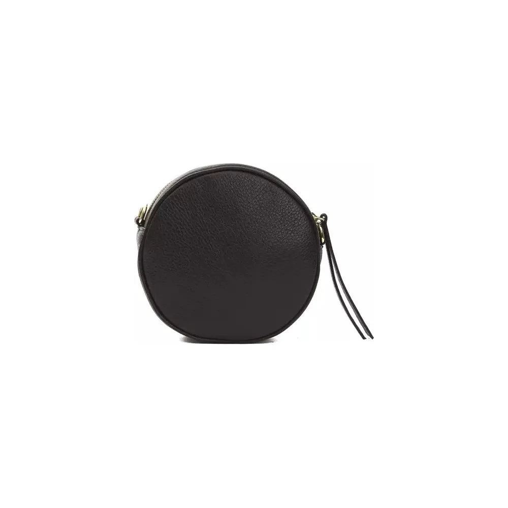 小号椭圆形皮革斜挎包优雅