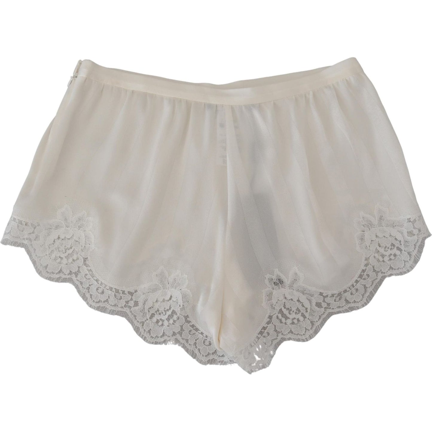 Dolce & Gabbana Elegant White Lace Lingerie Shorts Dolce & Gabbana