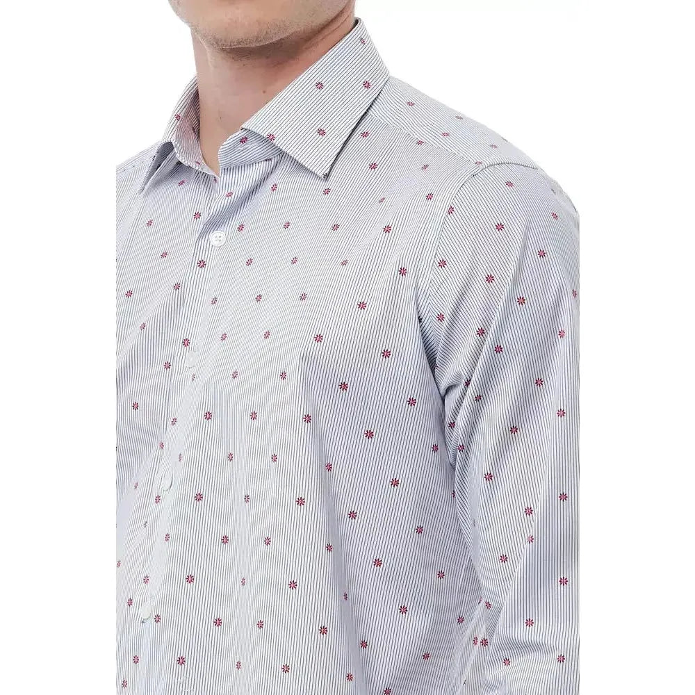 Bagutta Multicolor Cotton Men Shirt Bagutta