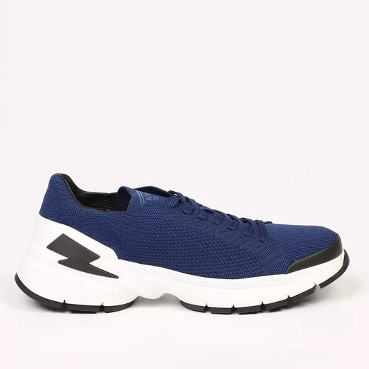 Neil Barrett Electric Blue Bolt Sneakers Neil Barrett