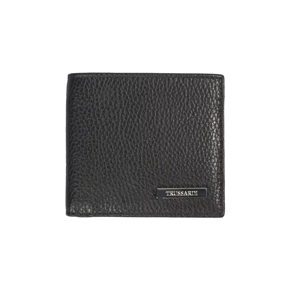 Trussardi Black Leather Men's Wallet Trussardi