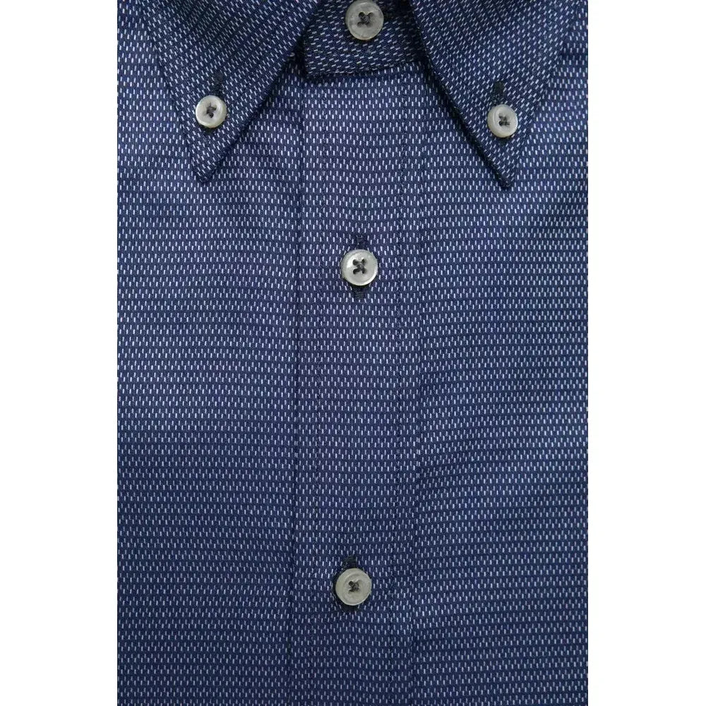 Robert Friedman Blue Cotton Men's Shirt
