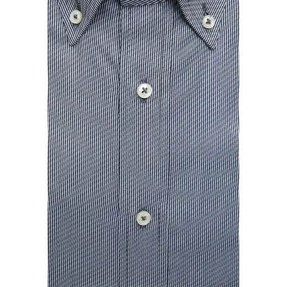 Robert Friedman Blue Cotton Men's Shirt