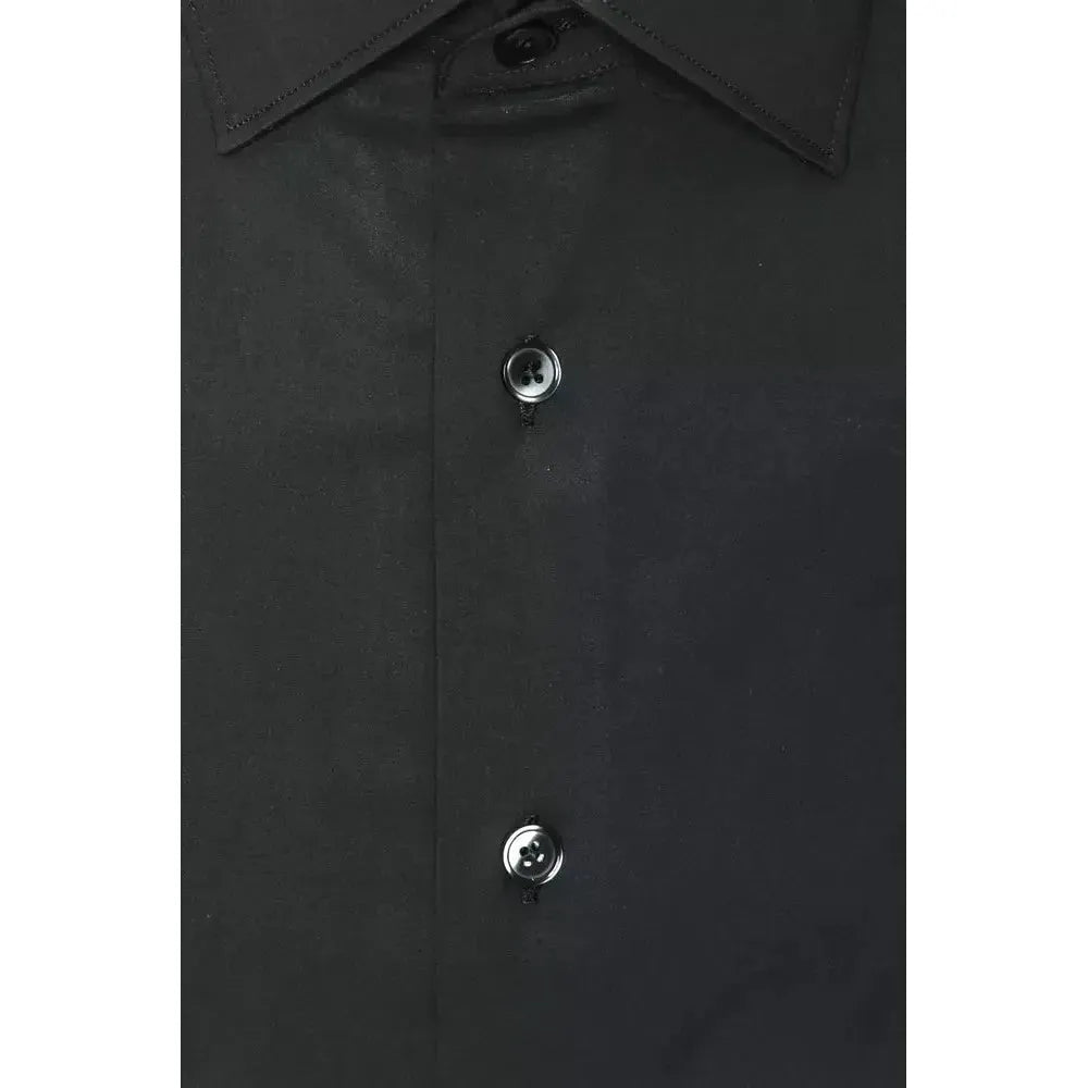 Robert Friedman Gray Cotton Men Shirt Robert Friedman