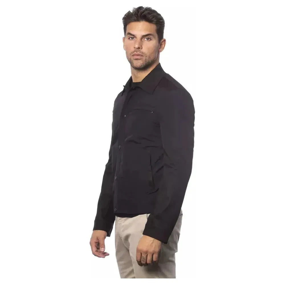 Verri "Black Cotton Men Jacket" Coats & Jackets Verri