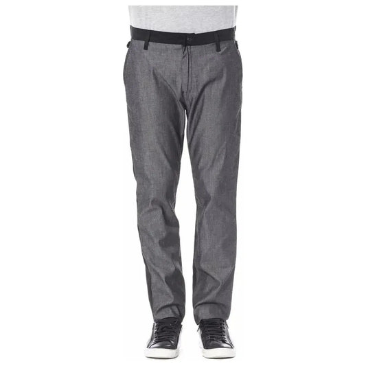 Verri Black Cotton Men Pant Verri