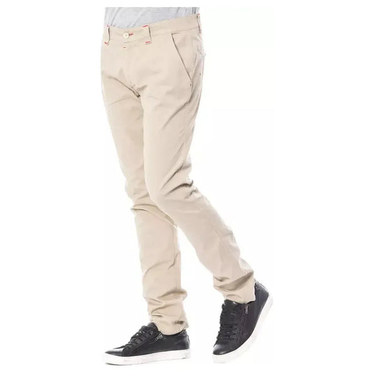 Verri Beige Cotton Men Chino Pant Verri