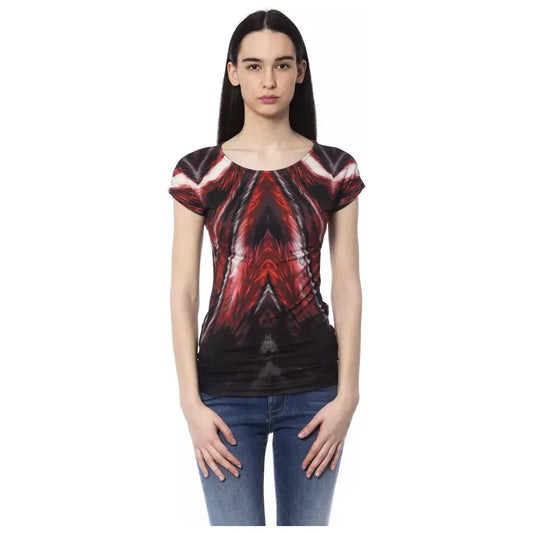 BYBLOS Chic Multicolor Printed Round Neck Tee BYBLOS