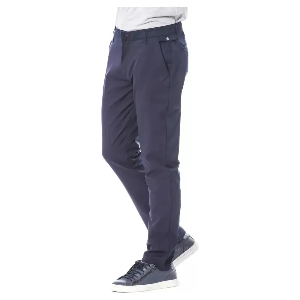 Verri Blue Polyester Men Pant Verri