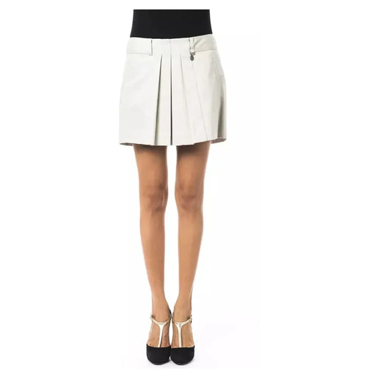 BYBLOS Chic Tulip Gray Cotton-Blend Skirt WOMAN SKIRTS BYBLOS