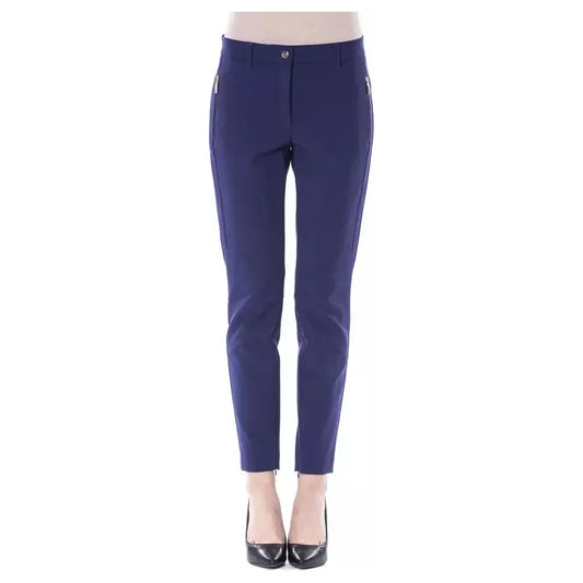 BYBLOS Blue Polyester Women's Slim-Fit Pant 1728,67345744032,Blue,BYBLOS,Clothing,IT42|M,IT44|L,IT46|XL,IT48|XXL,Jeans & Pants - Women - Clothing,New with tags,Pants - Clothing,Skinny Pants - Pants - Clothing,Women,Women - Clothing