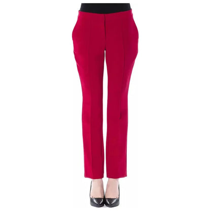 BYBLOS Fuchsia Polyester Women Pant 1728,67345744032,BYBLOS,Clothing,Fuchsia,IT42|M,Jeans & Pants - Women - Clothing,New with tags,Pants - Clothing,Women,Women - Clothing