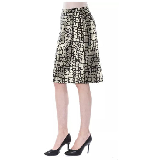 BYBLOS Elegant Gold Tube Short Skirt WOMAN SKIRTS BYBLOS