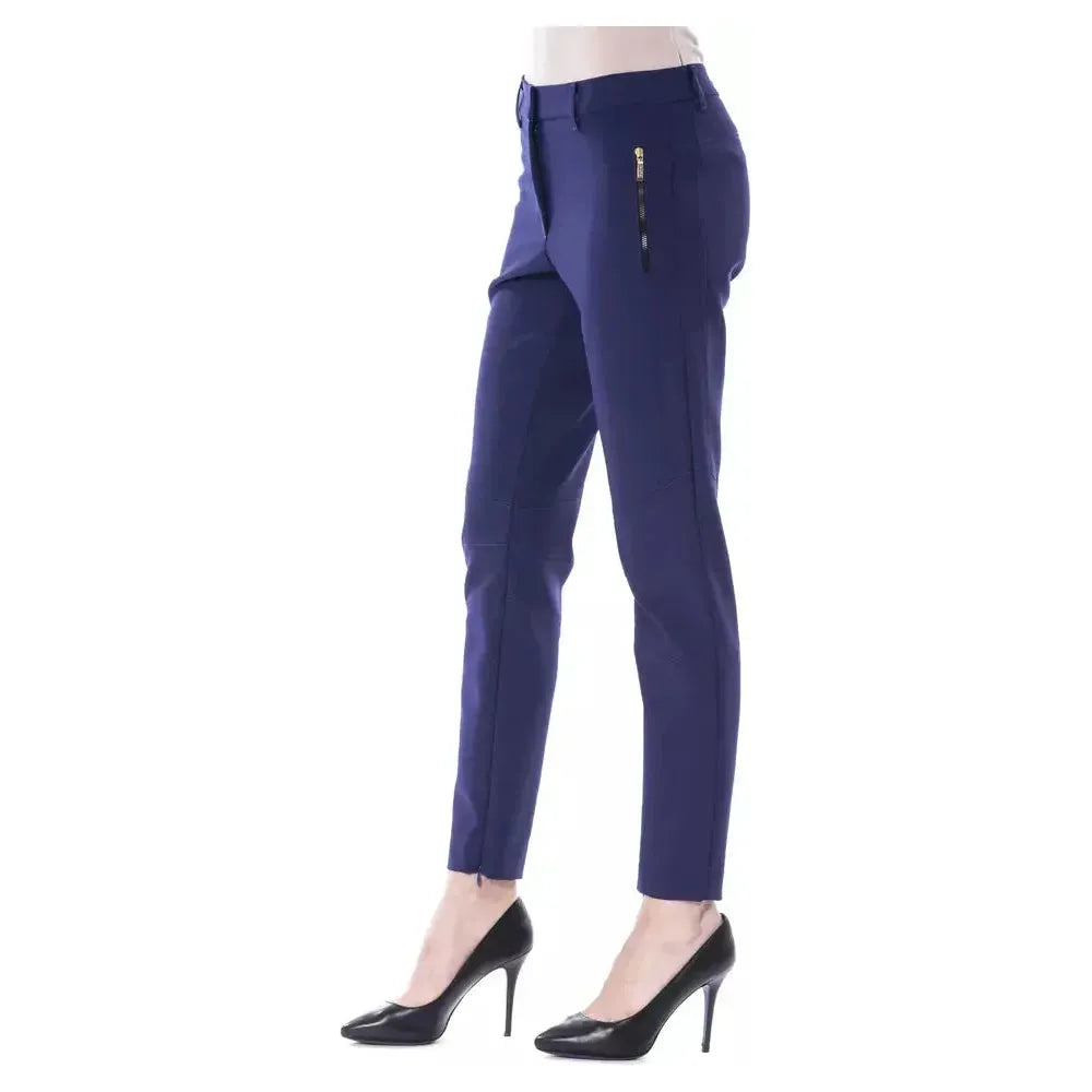 BYBLOS Blue Polyester Women's Pant BYBLOS