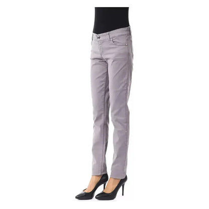 BYBLOS Gray Cotton Women's Pant 1728,67345744032,BYBLOS,Clothing,Gray,Jeans & Pants - Women - Clothing,New with tags,Pants - Clothing,W30,W31,Women,Women - Clothing