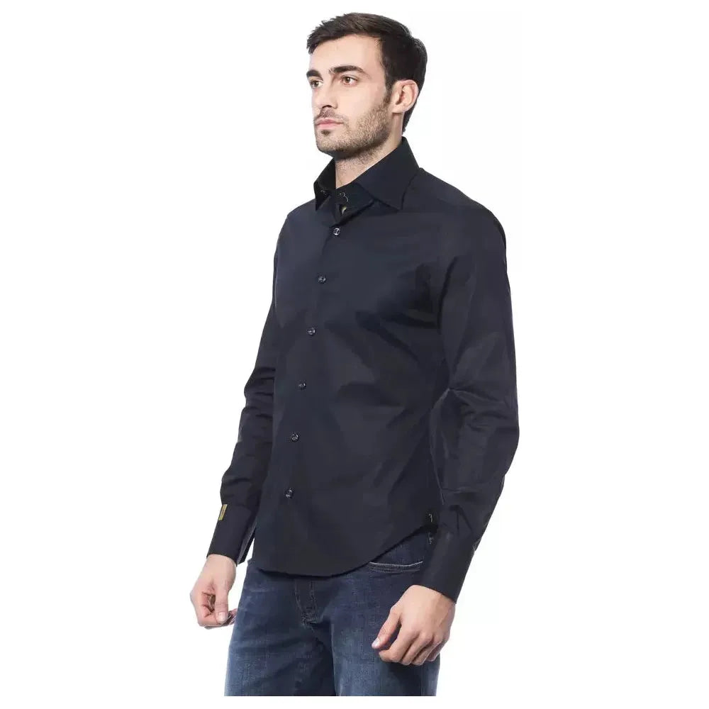 Billionaire Italian Couture Blue Cotton Men Shirt 1728,67345744032,Billionaire Italian Couture,Blue,Clothing,Dress Shirts - Shirts - Clothing,L,Men,Men - Clothing,New with tags,Shirts - Clothing,Shirts - Men - Clothing,XL,XXL