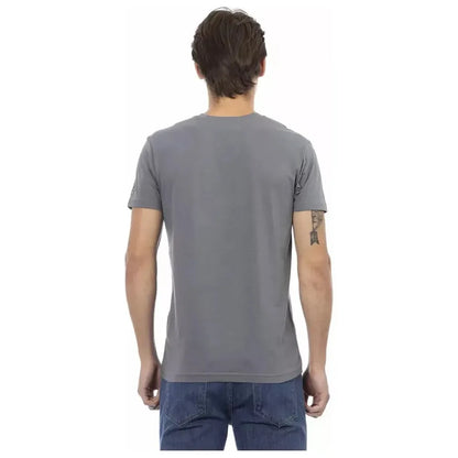 Trussardi Action Gray Cotton Men's T-Shirt