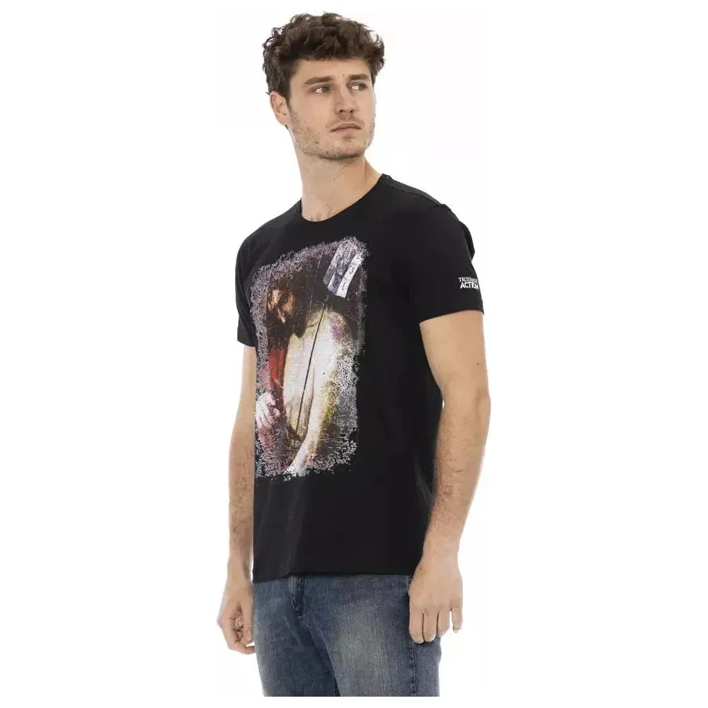 Trussardi Action Black Cotton Men's T-Shirt