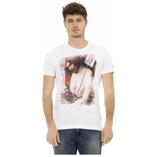 Trussardi Action White Cotton Men's T-Shirt Trussardi Action