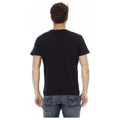 Trussardi Action Black Cotton Men's T-Shirt Trussardi Action