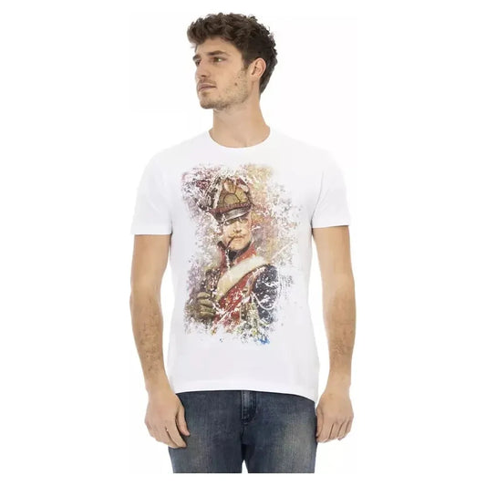Trussardi Action White Cotton T-Shirt Trussardi Action