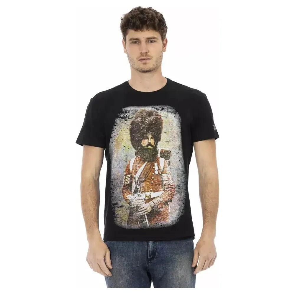 Trussardi Action Black Cotton Men's T-Shirt