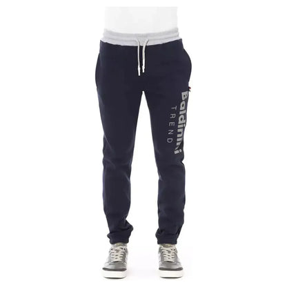 Baldinini Trend Blue Cotton Men Sport Pant 1728,3XL,67345744032,Baldinini Trend,Blue,Clothing,Jeans & Pants - Men - Clothing,Joggers (workout pants) - Sportswear - Clothing,L,M,Men,Men - Clothing,New with tags,S,Sportswear - Clothing,XL,XXL