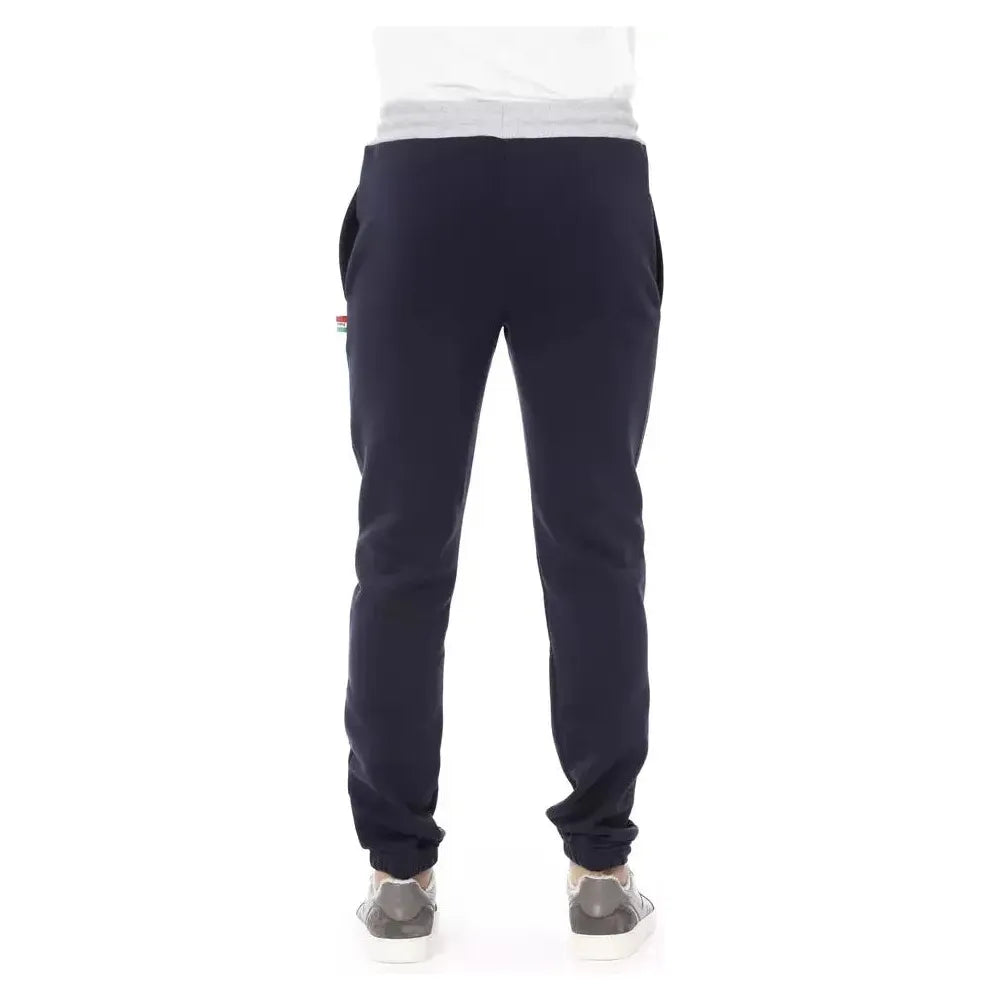 Baldinini Trend Blue Cotton Men Sport Pant 1728,3XL,67345744032,Baldinini Trend,Blue,Clothing,Jeans & Pants - Men - Clothing,Joggers (workout pants) - Sportswear - Clothing,L,M,Men,Men - Clothing,New with tags,S,Sportswear - Clothing,XL,XXL