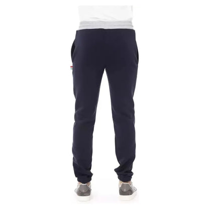 Baldinini Trend Blue Cotton Men Sport Pant 1728,3XL,67345744032,Baldinini Trend,Blue,Clothing,Jeans & Pants - Men - Clothing,Joggers (workout pants) - Sportswear - Clothing,L,M,Men,Men - Clothing,New with tags,S,Sportswear - Clothing,XL,XXL