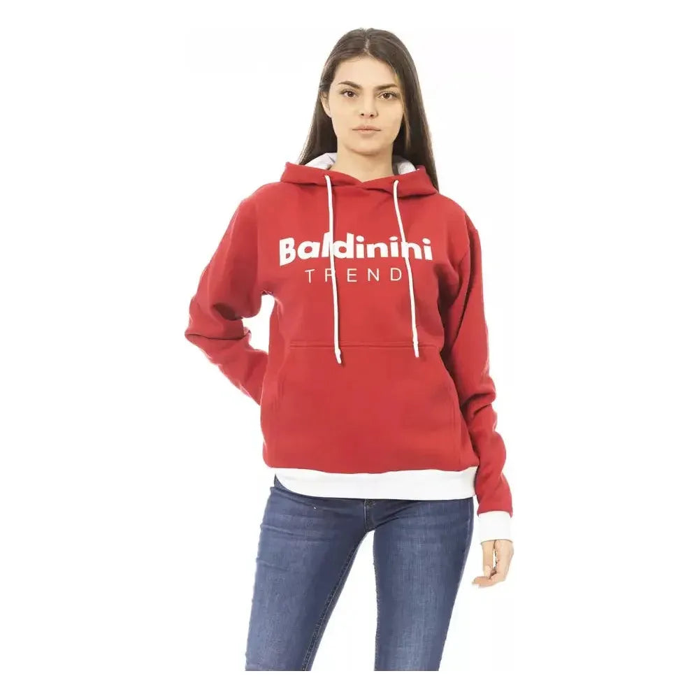 Baldinini Trend Red Cotton Women Sweater Baldinini Trend