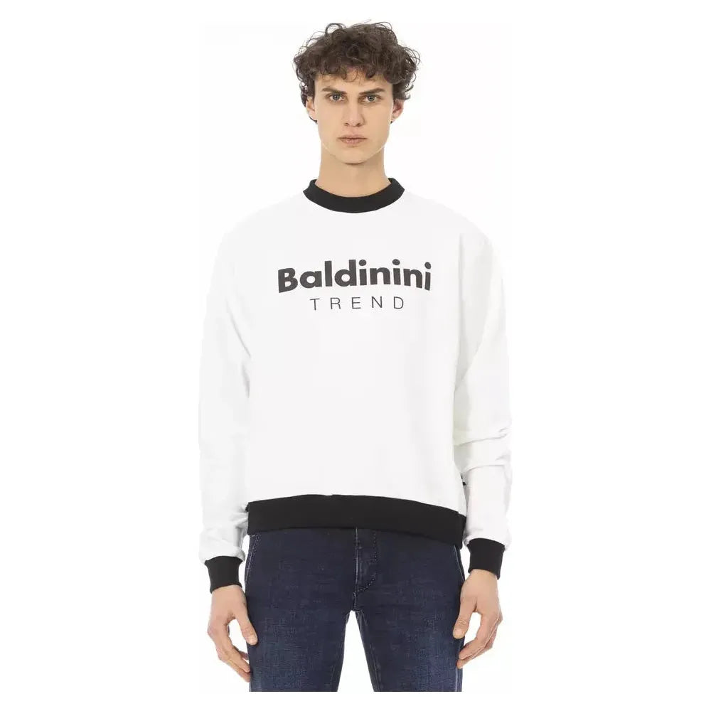Baldinini Trend White Cotton Men Sweater 1728,4XL,67345744032,Baldinini Trend,Clothing,Men,Men - Clothing,New with tags,Sweaters - Clothing,Sweaters - Men - Clothing,Sweatshirts - Sweaters - Clothing,White
