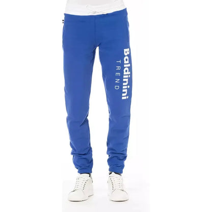 Baldinini Trend Blue Cotton Men's Sport Pant