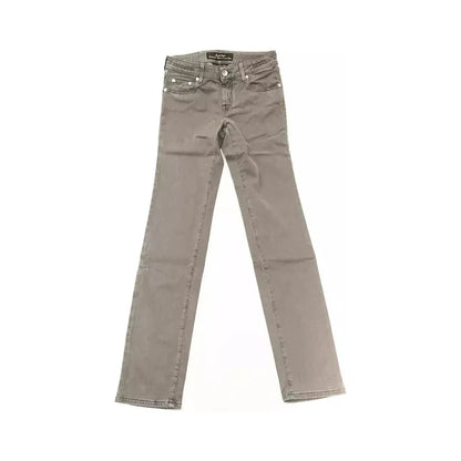 Jacob Cohen Gray Cotton Women Jeans
