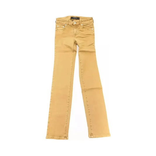 Jacob Cohen Beige Cotton Women Jeans Jacob Cohen Tan