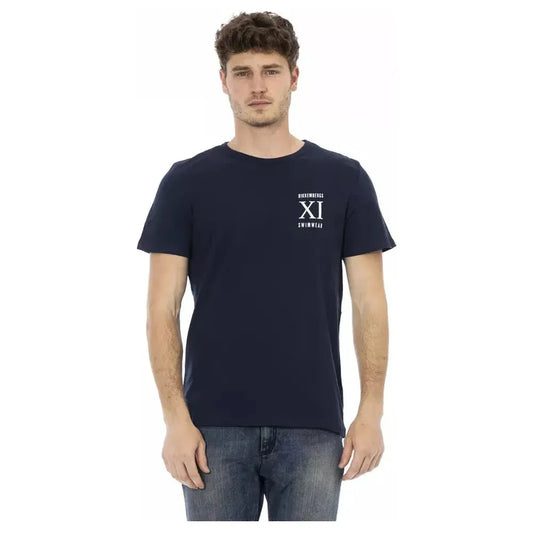 Bikkembergs Blue Cotton Men T-Shirt