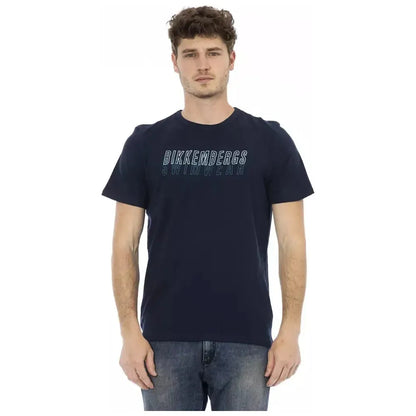 Bikkembergs Blue Cotton Men T-Shirt 1728,67345744032,Bikkembergs,Blue,Clothing,L,M,Men,Men - Clothing,New with tags,S,Sportswear - Clothing,T-Shirts - Clothing,T-Shirts - Men - Clothing,T-Shirts - Sportswear - Clothing,T-Shirts - T-Shirts - Clothing,XL