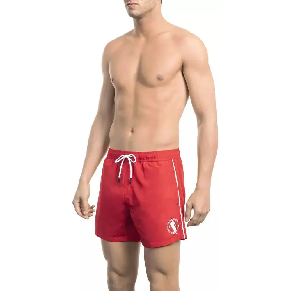 Bikkembergs Red Polyester Men Swim Short 1728,67345744032,Bikkembergs,Clothing,L,M,Men,Men - Clothing,Multicolor,New with tags,S,Swim Shorts - Swimwear - Clothing,Swimwear - Clothing,Swimwear - Men - Clothing,XL,XXL
