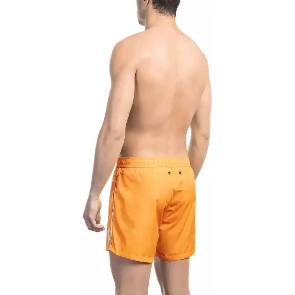 Bikkembergs Orange Polyester Men Swim Short 1728,67345744032,Bikkembergs,Clothing,L,M,Men,Men - Clothing,New with tags,Orange,S,Swim Shorts - Swimwear - Clothing,Swimwear - Clothing,Swimwear - Men - Clothing,XL,XXL