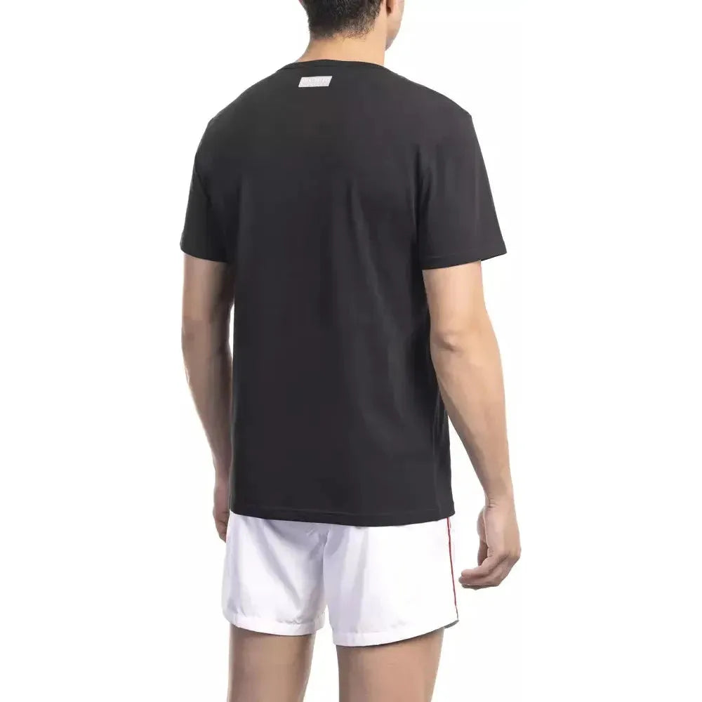 Bikkembergs Black Cotton Men T-Shirt Bikkembergs