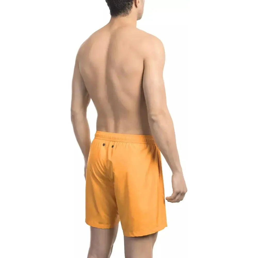 Bikkembergs Orange Polyester Men Swim Short 1728,67345744032,Bikkembergs,Clothing,L,M,Men,Men - Clothing,New with tags,Orange,S,Swim Shorts - Swimwear - Clothing,Swimwear - Clothing,Swimwear - Men - Clothing,XL