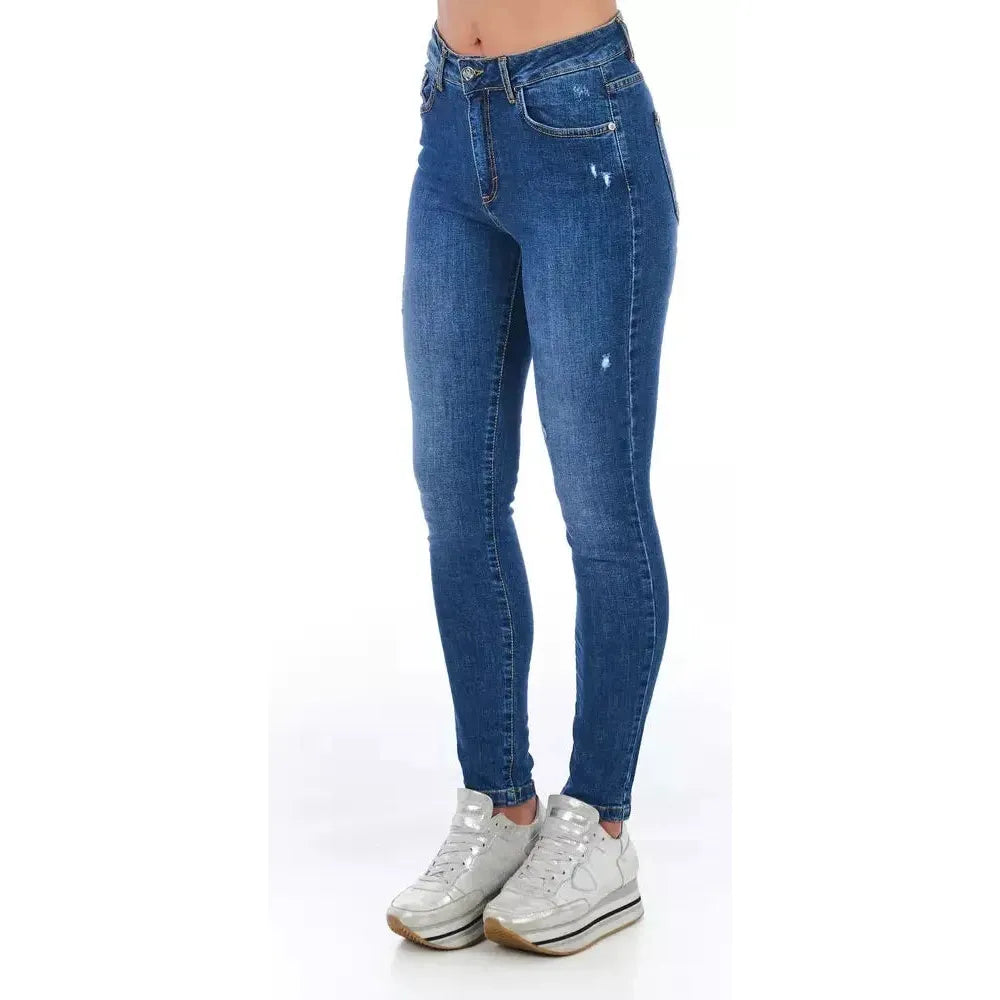 Frankie Morello Blue Denim Women Jeans Frankie Morello