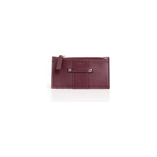 Trussardi Elegant Soft Leather Card Holder in Rich Brown Wallet Trussardi