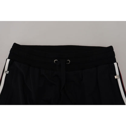 Dolce & Gabbana Black DG Print Mens Jogger Pants
