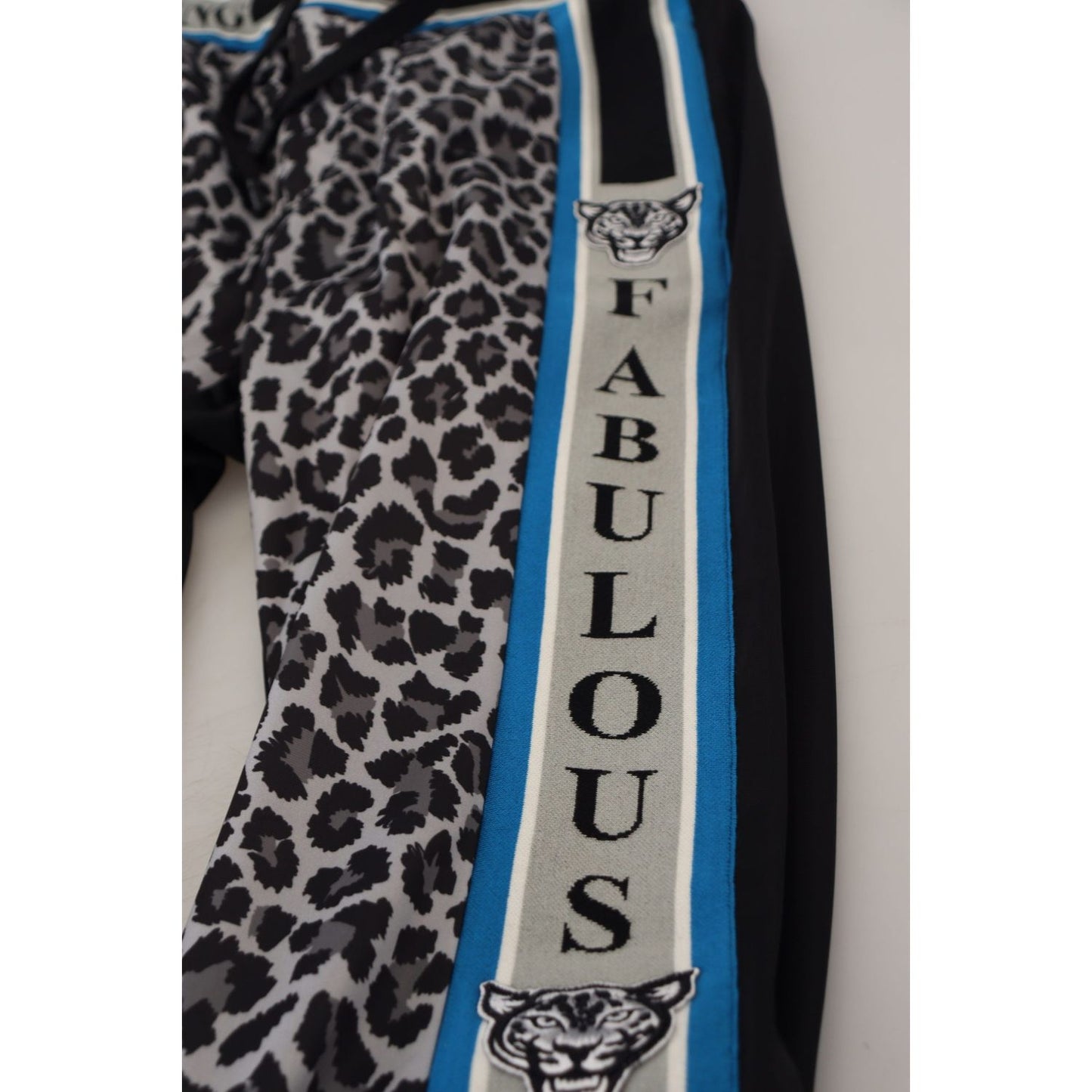 Dolce & Gabbana Multicolor DG King Leopard Print Jogger Pants 1728,67345645728,Athletic Pants - Pants - Clothing,Clothing,Dolce & Gabbana,IT52 | L,Jeans & Pants - Men - Clothing,Joggers (workout pants) - Sportswear - Clothing,Material: 100% Polyester,Men,