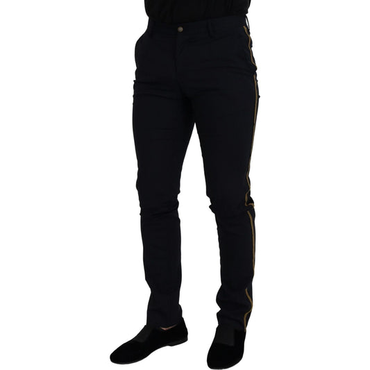 Dolce & Gabbana Elegant Black Wool-Blend Trousers Dolce & Gabbana