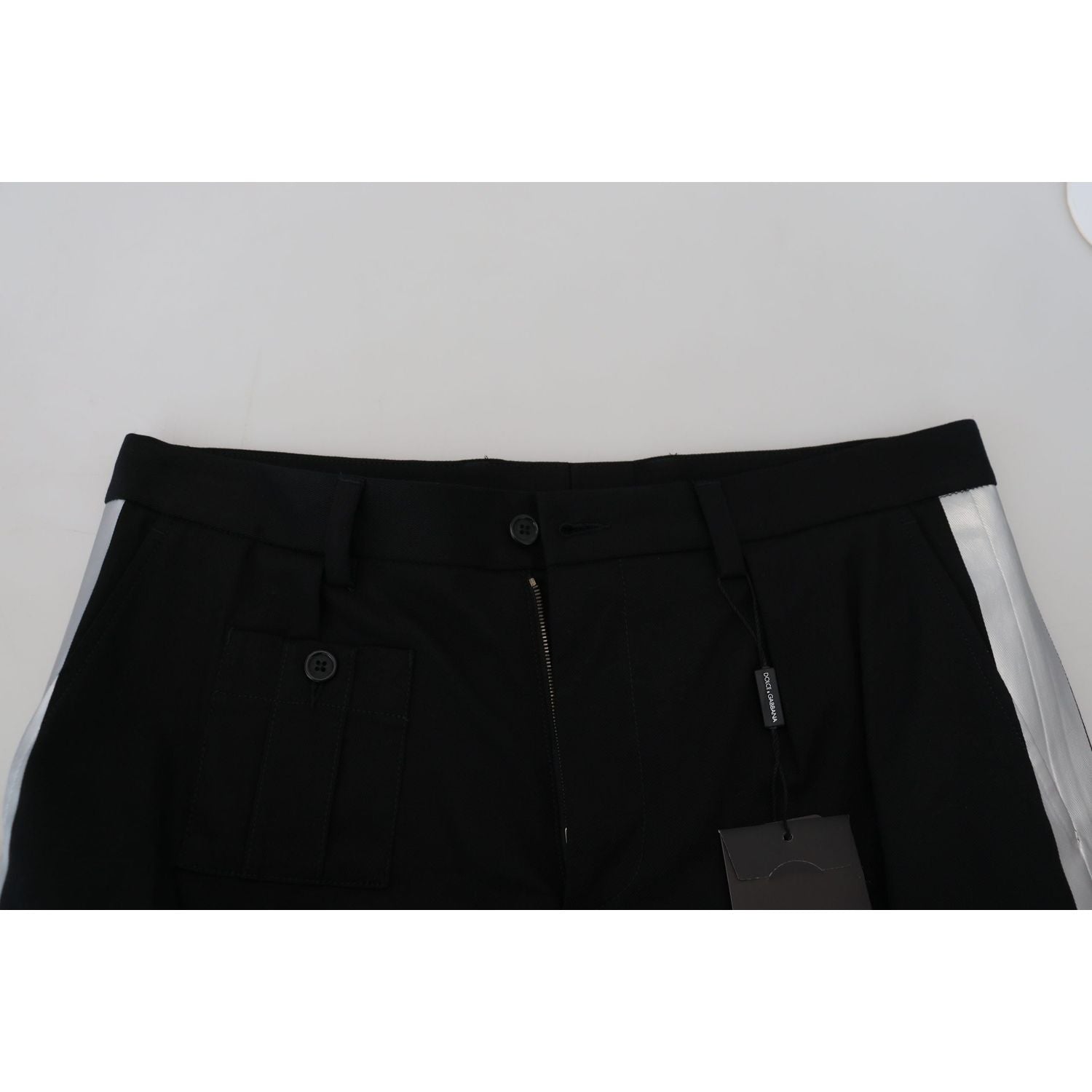 Dolce & Gabbana Black Bermuda Cargo Casual Shorts