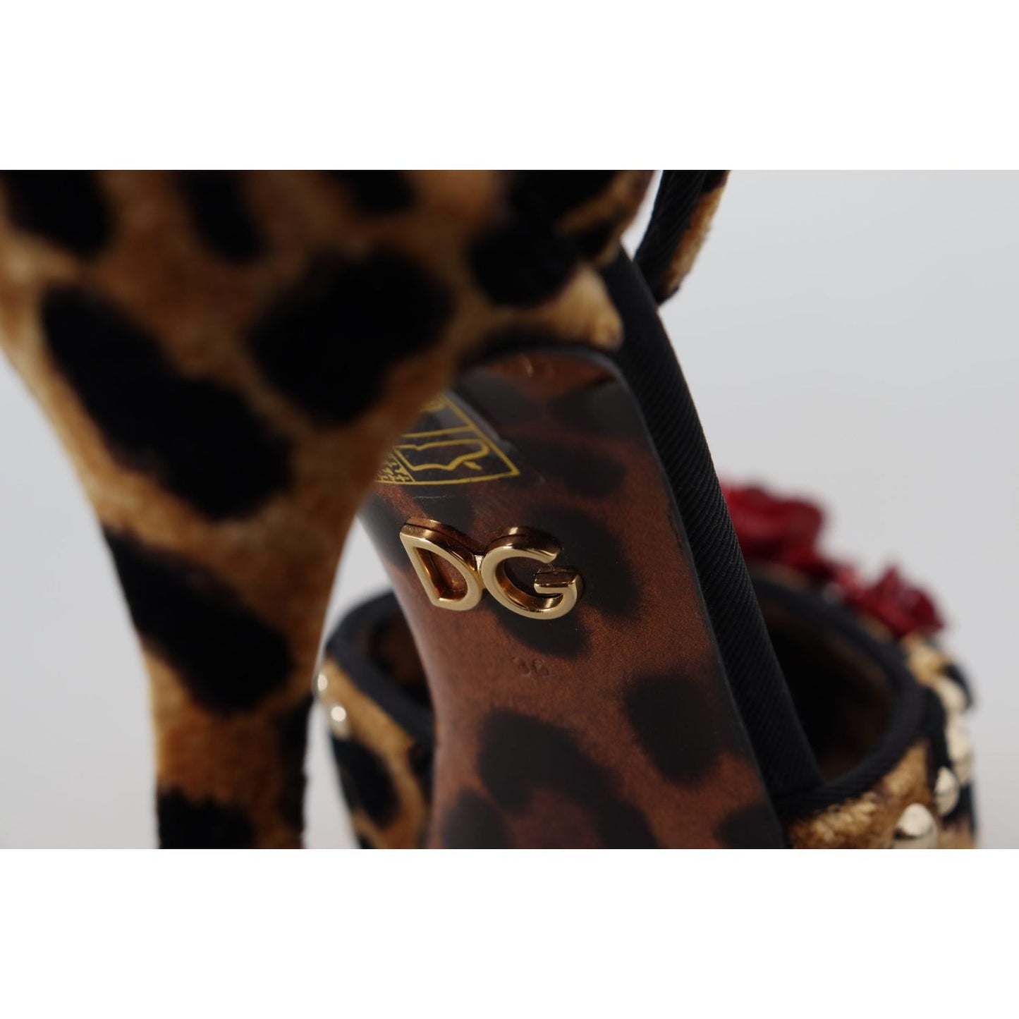 Dolce & Gabbana Chic Leopard Ankle Strap Sandal Heels Dolce & Gabbana