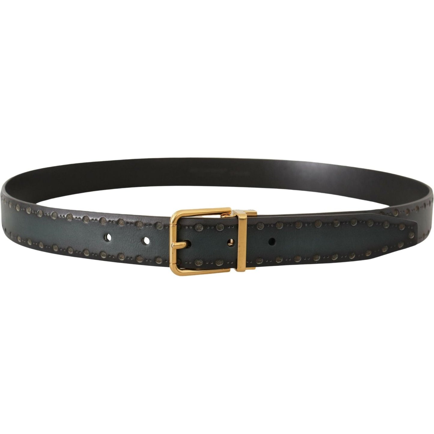 Dolce & Gabbana Emerald Elegance Leather Belt Dolce & Gabbana